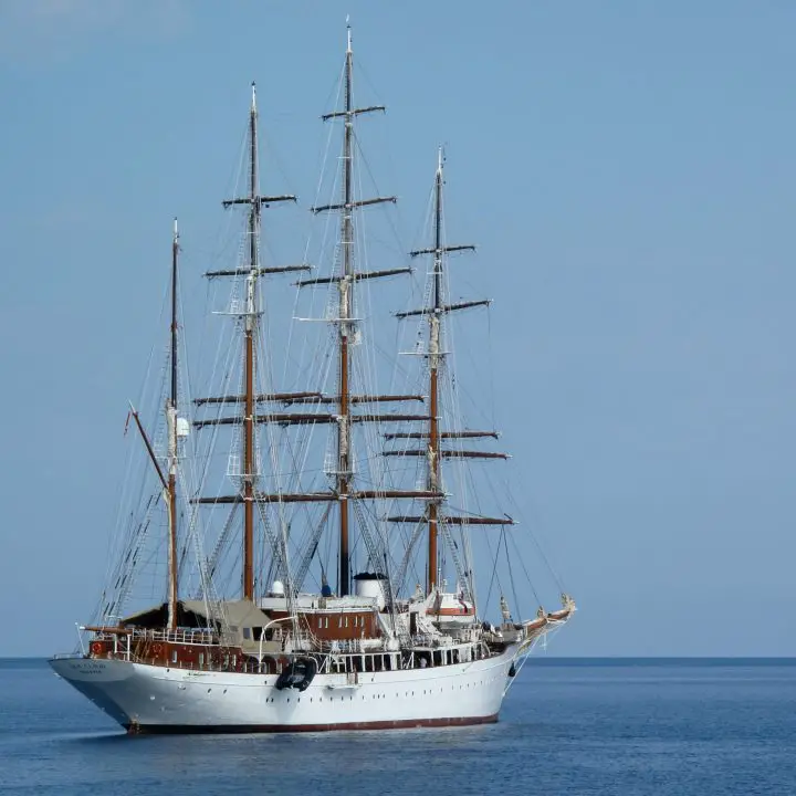 A sail boat on the Aegean Sea.
