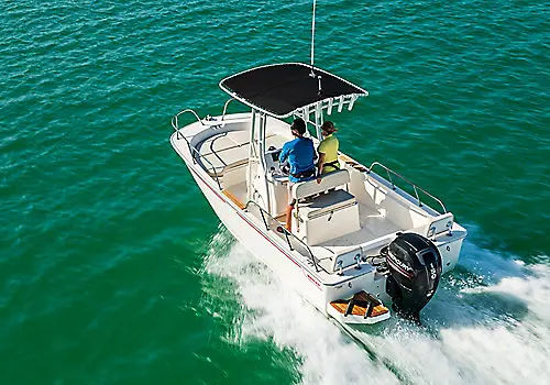 Boston Whaler river fishing boat