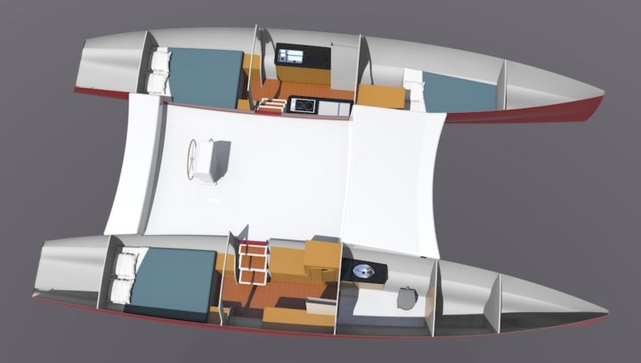 Maine Cat 38 Interior